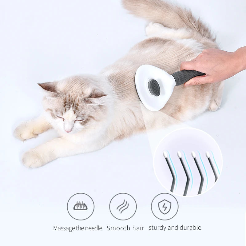 Brosse de Toilettage Douce pour Chats et Petits Chiens