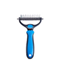 Brosse de démêlage double face pour animaux de compagnie, râteau sous-poil pour chiens et chats, peigne de perte et outil de démêlage pour le toilettage, extra large