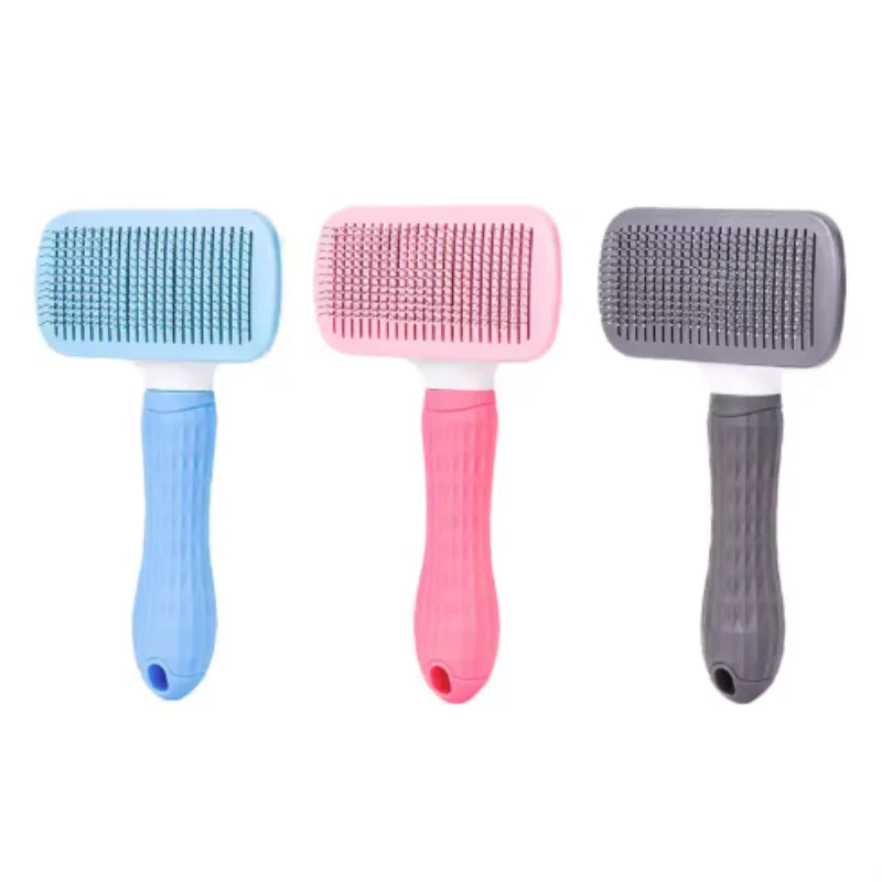 Peigne pour chien, brosse d'épilation pour animaux de compagnie, peigne spécial pour chats et chiens, Massage de beauté, aiguille autonettoyante, fournitures pour animaux de compagnie