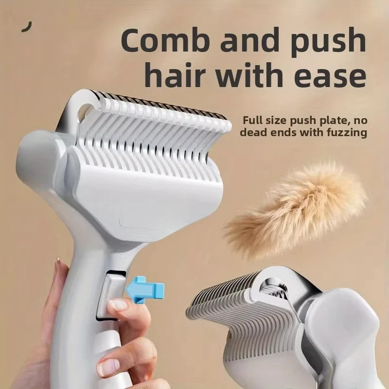Brosse d'épilation de chien en acier inoxydable, peigne, brosse d'épilation pour animaux de compagnie, outils de toilettage pour chiens, peigne démêlant, accessoires pour chiens