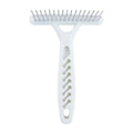 Peigne à double rangée pour chien en acier inoxydable blanc, peigne à aiguilles pour chien, pour éliminer les poils et la fourrure des chiens, chiots et chats