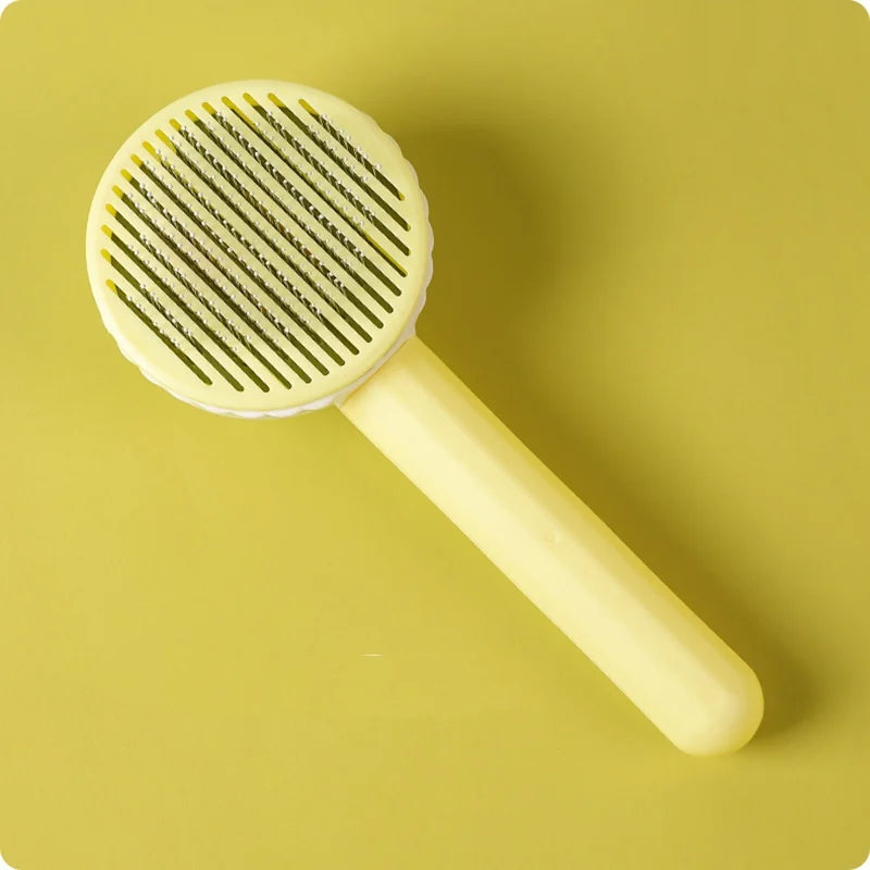 Peigne pour chien, brosse d'épilation pour animaux de compagnie, peigne spécial pour chats et chiens, Massage de beauté, aiguille autonettoyante, fournitures pour animaux de compagnie