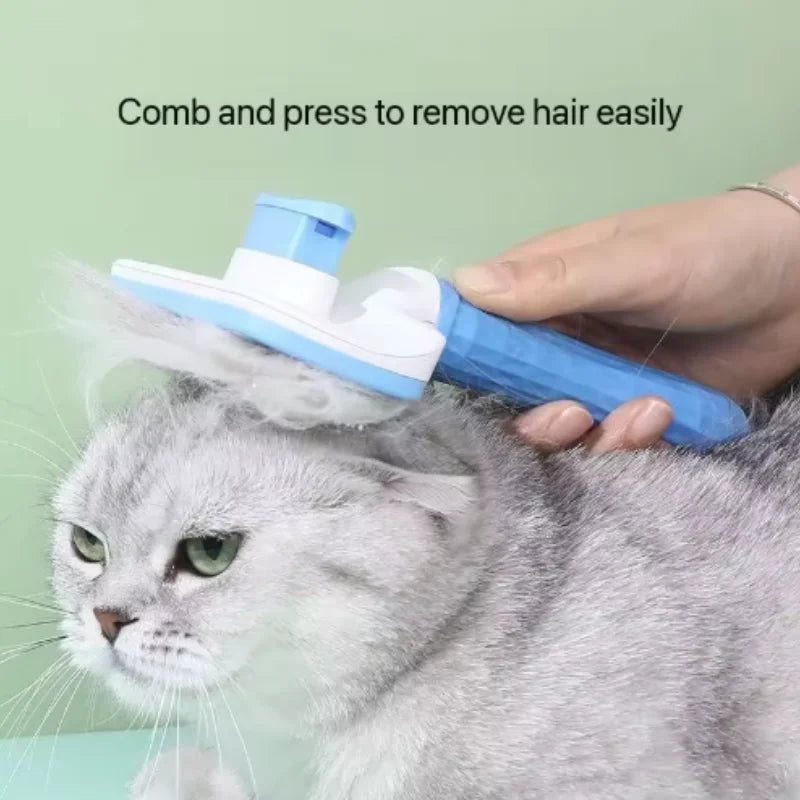 Peigne pour chien, brosse d'épilation pour animaux de compagnie, peigne spécial pour chats et chiens, Massage de beauté, aiguille autonettoyante, fournitures pour animaux de compagnie