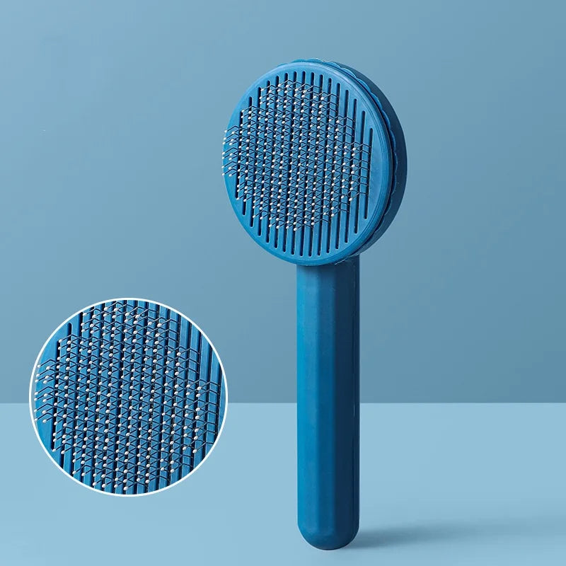 Peigne pour chien, brosse d'épilation pour animaux de compagnie, peigne spécial pour chats et chiens, Massage de beauté, aiguille autonettoyante, fournitures pour animaux de compagnie