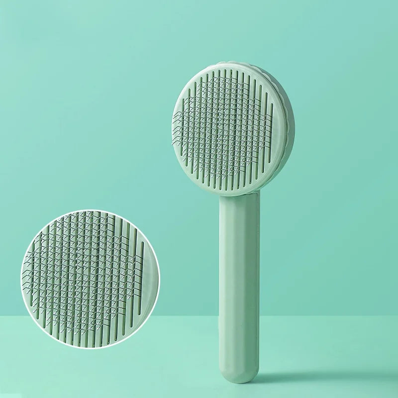 Peigne pour chien, brosse d'épilation pour animaux de compagnie, peigne spécial pour chats et chiens, Massage de beauté, aiguille autonettoyante, fournitures pour animaux de compagnie