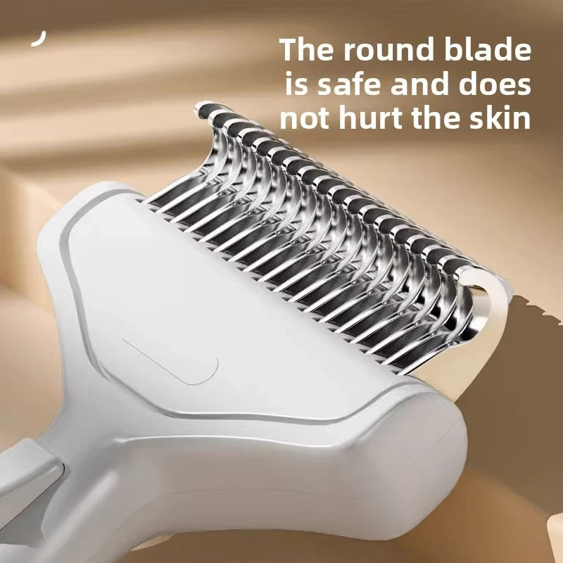 Brosse d'épilation de chien en acier inoxydable, peigne, brosse d'épilation pour animaux de compagnie, outils de toilettage pour chiens, peigne démêlant, accessoires pour chiens