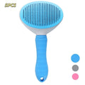 Peigne pour chien, brosse d'épilation pour animaux de compagnie, peigne spécial pour chats et chiens, Massage de beauté, aiguille autonettoyante, fournitures pour animaux de compagnie