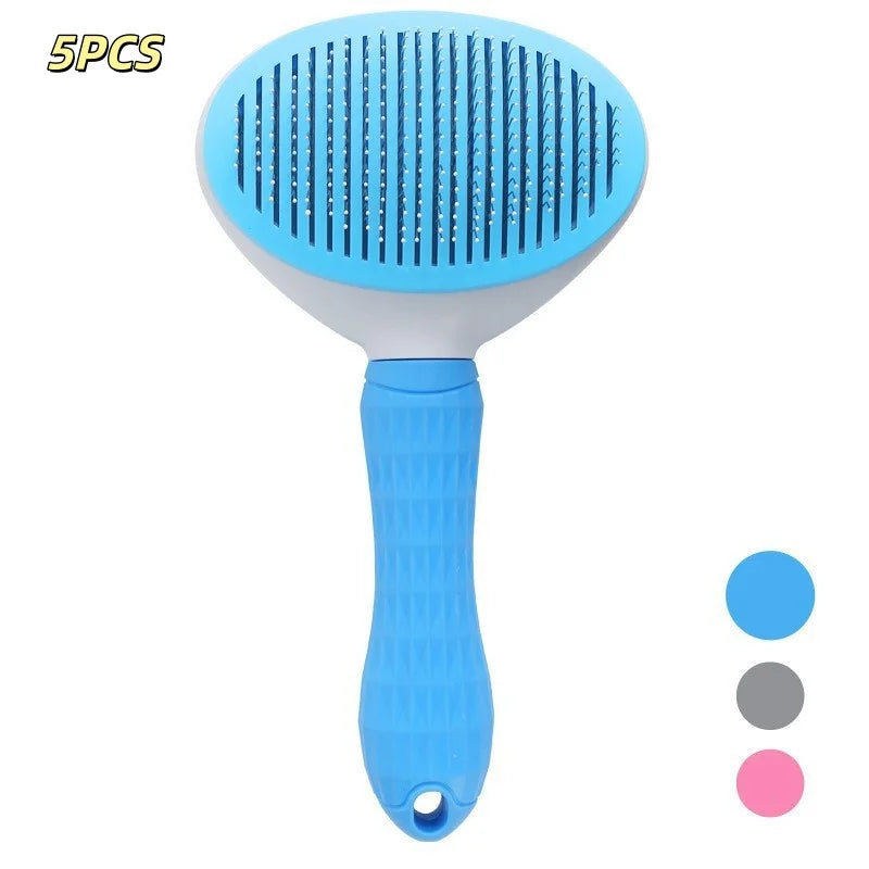 Peigne pour chien, brosse d'épilation pour animaux de compagnie, peigne spécial pour chats et chiens, Massage de beauté, aiguille autonettoyante, fournitures pour animaux de compagnie