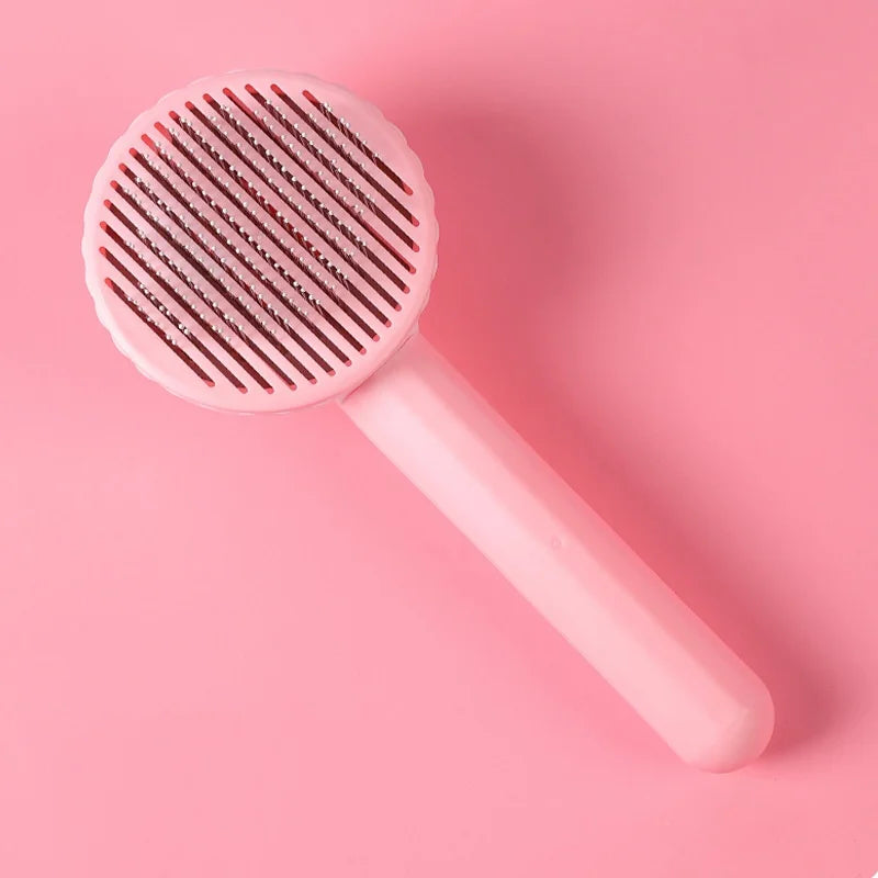 Peigne pour chien, brosse d'épilation pour animaux de compagnie, peigne spécial pour chats et chiens, Massage de beauté, aiguille autonettoyante, fournitures pour animaux de compagnie
