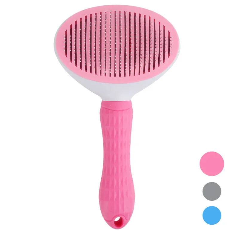 Peigne pour chien, brosse d'épilation pour animaux de compagnie, peigne spécial pour chats et chiens, Massage de beauté, aiguille autonettoyante, fournitures pour animaux de compagnie