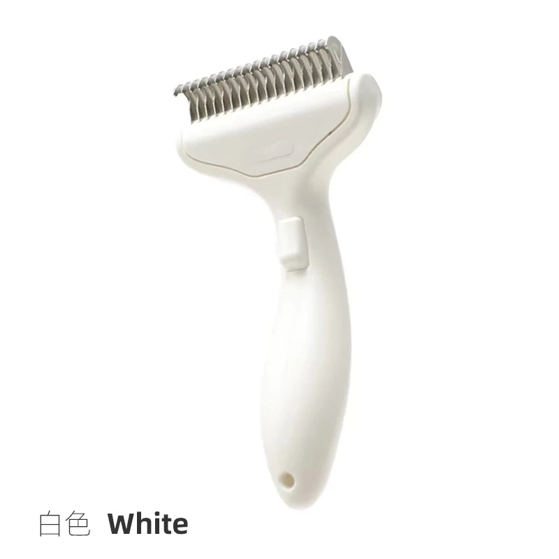 Brosse d'épilation de chien en acier inoxydable, peigne, brosse d'épilation pour animaux de compagnie, outils de toilettage pour chiens, peigne démêlant, accessoires pour chiens