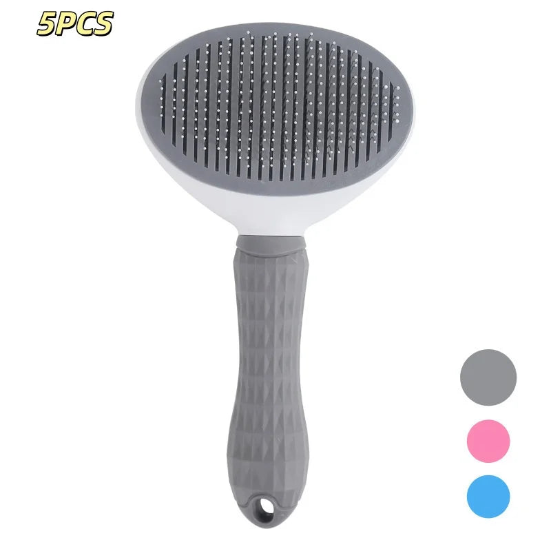Peigne pour chien, brosse d'épilation pour animaux de compagnie, peigne spécial pour chats et chiens, Massage de beauté, aiguille autonettoyante, fournitures pour animaux de compagnie
