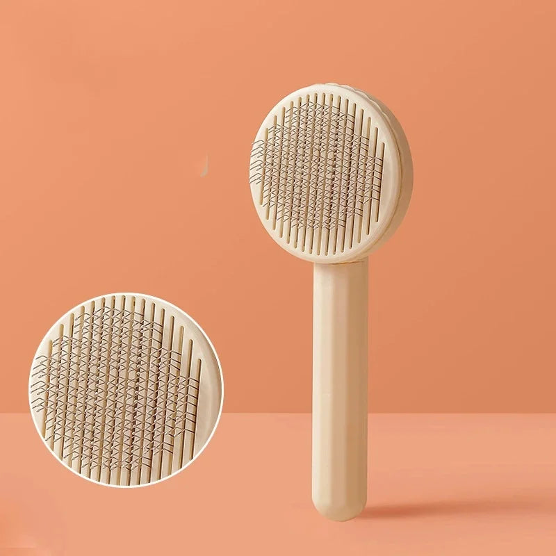 Peigne pour chien, brosse d'épilation pour animaux de compagnie, peigne spécial pour chats et chiens, Massage de beauté, aiguille autonettoyante, fournitures pour animaux de compagnie