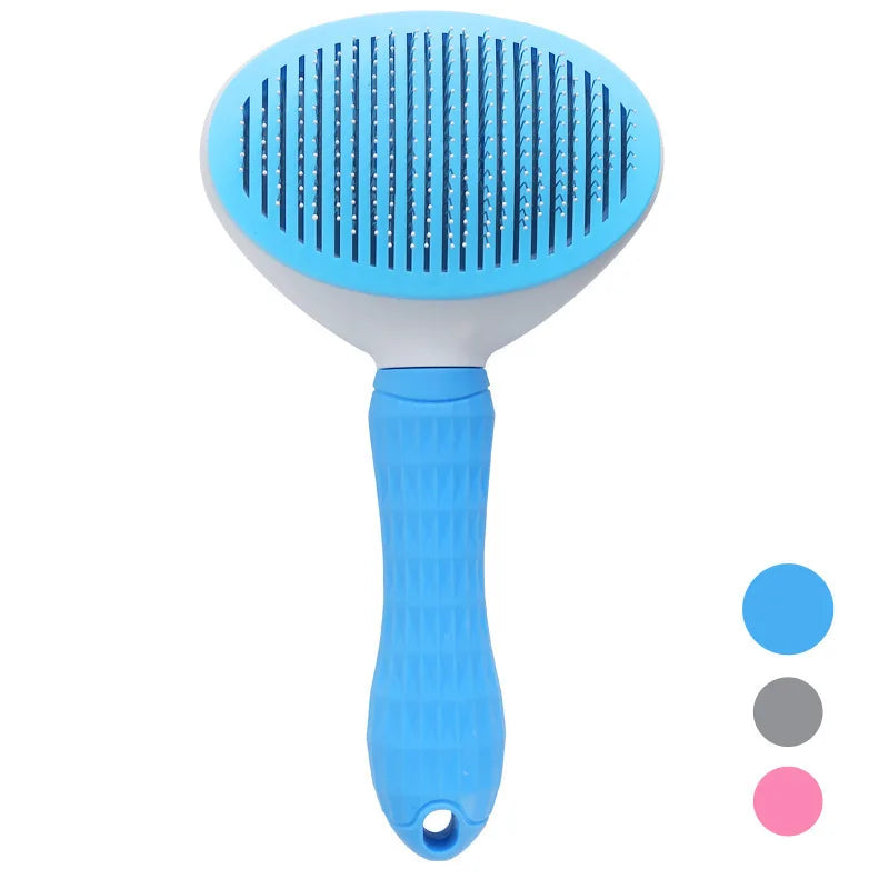 Peigne pour chien, brosse d'épilation pour animaux de compagnie, peigne spécial pour chats et chiens, Massage de beauté, aiguille autonettoyante, fournitures pour animaux de compagnie