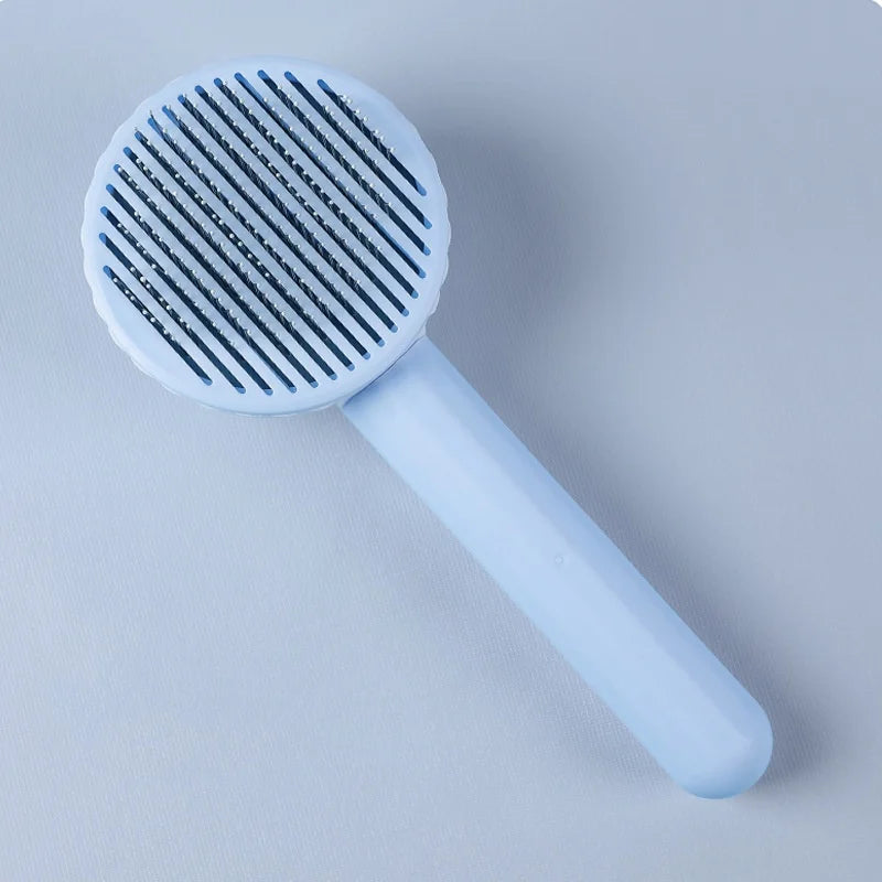 Peigne pour chien, brosse d'épilation pour animaux de compagnie, peigne spécial pour chats et chiens, Massage de beauté, aiguille autonettoyante, fournitures pour animaux de compagnie